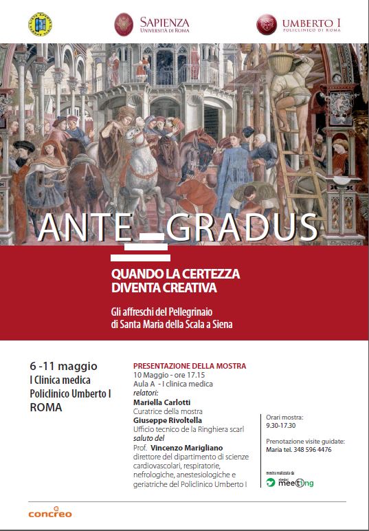 Featured image for “Ante Gradus Quando la certezza diventa creativa. Gli affreschi del Pellegrinaio di Santa Maria della Scala a Siena”