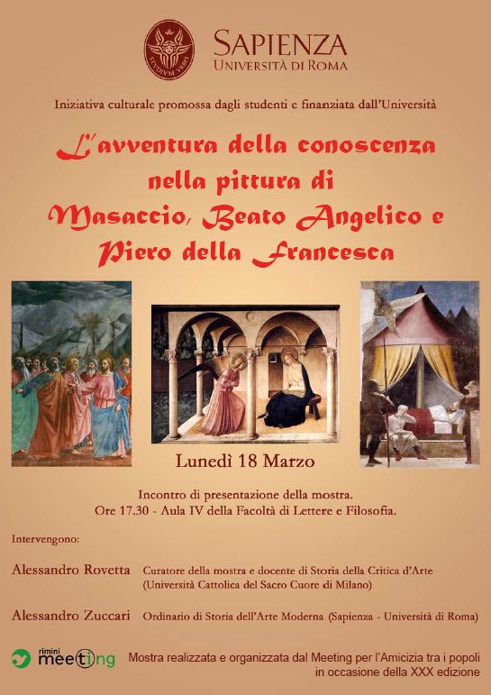 Featured image for “L’avventura della conoscenza nella pittura di Masaccio, Beato Angelico e Piero della Francesca”