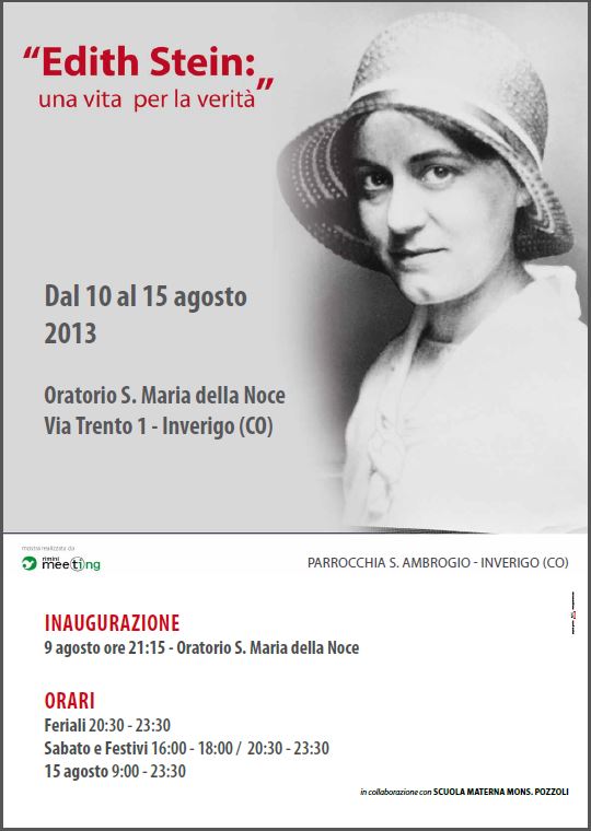 Featured image for “Edith Stein Una vita per la verità”