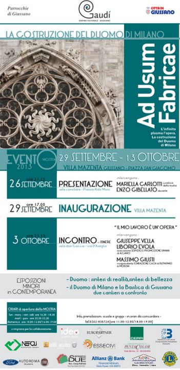 Featured image for “Ad Usum Fabricae L’infinito plasma l’opera: la costruzione del Duomo di Milano”