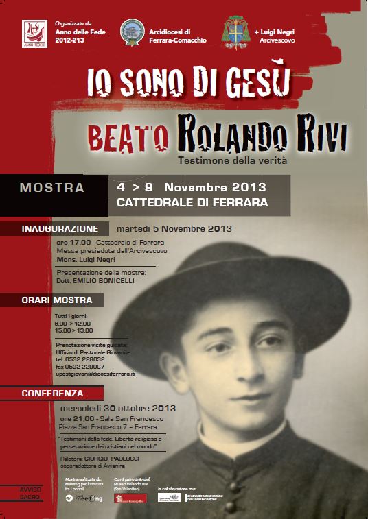 Featured image for “Io sono di Gesù Beato Rolando Rivi, testimone della verità”