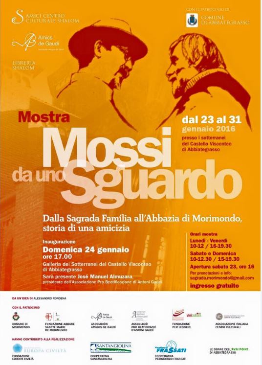 Featured image for “Mossi da uno sguardo Dalla Sagrada Familia all’Abbazia di Morimondo, storia di un’amicizia”