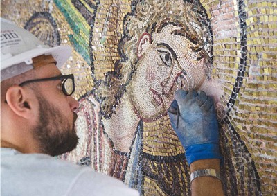 Featured image for “Restaurare il Cielo Il restauro della Basilica della Natività a Betlemme”