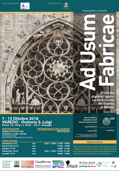 Featured image for “Ad Usum Fabricae L’infinito plasma l’opera: la costruzione del Duomo di Milano”