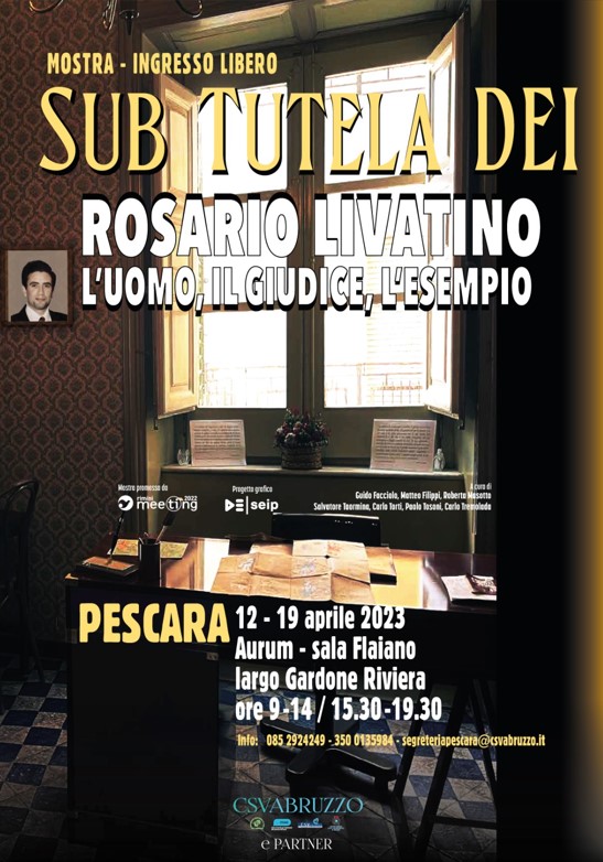 Featured image for “Sub tutela Dei Il giudice Rosario Livatino”