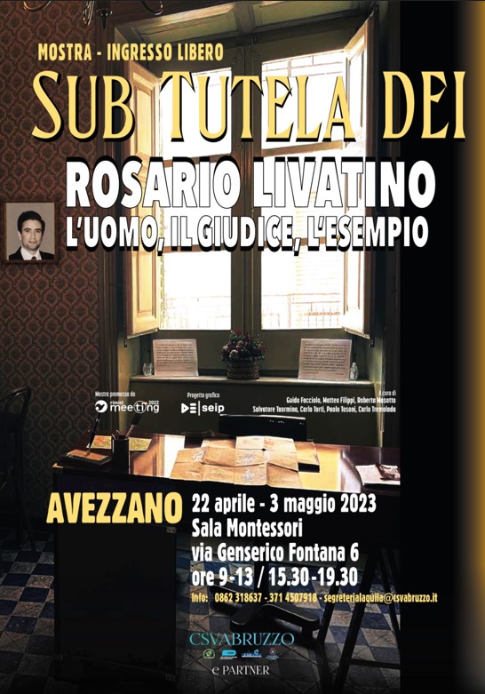 Featured image for “Sub tutela Dei Il giudice Rosario Livatino”