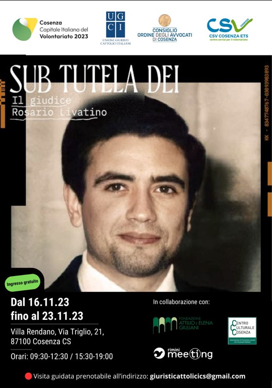 Featured image for “Sub tutela Dei Il giudice Rosario Livatino”